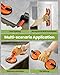 Saker Laminate Floor Gap Repair Tool,Suction Cup Lifter with Rubber Mallet,Floor Gap Repair Kit,for Floating Wood Floors and Moving Glasses (Orange)