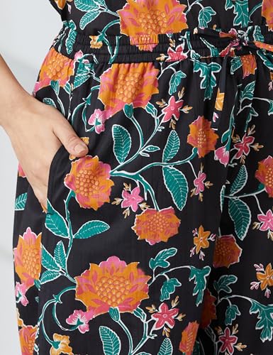 Image of Amazon Brand - Myx Women Cotton Shirt and Relaxed Pajama Set | Night Suit Set (Available in Plus Sizes)