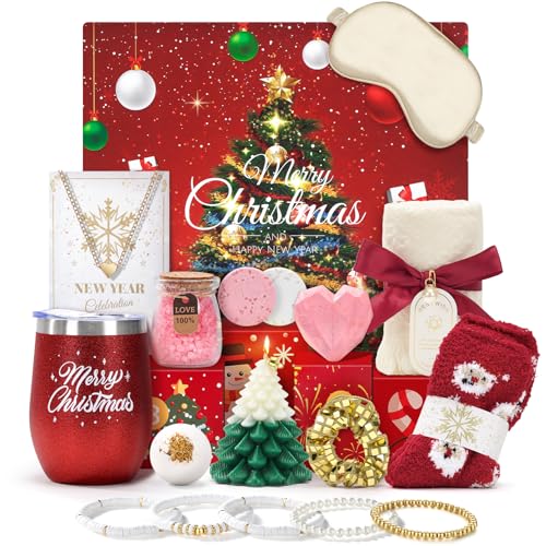 Joyliss Christmas Gift Baskets for Women, Christmas Advent Calendars 2025 for Adult Women and Teen...