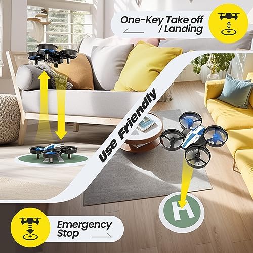 Holy Stone Mini Drone for Kids and Beginners RC Nano Quadcopter Indoor Small Helicopter Plane with Auto Hovering, 3D Flip, Headless Mode and 3 Batteries, Great Gift Toy for Boys and Girls - 5