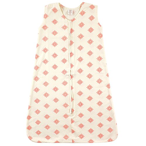 Image of Touched by Nature Unisex Baby Organic Cotton Sleeveless Wearable Sleeping Bag, Sack, Blanket, Dainty Rosette, 12-18 Months