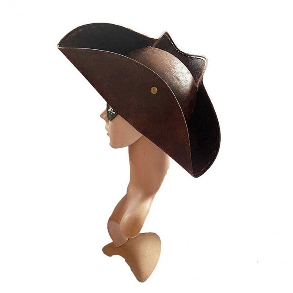 Chapeau De Pirate Tricorne Coloniale, Chapeau De Capitaine En Feutre