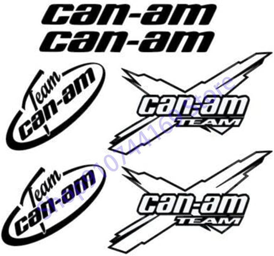 for BRP CAN-AM MAVERICK COMMANDER OUTLANDER TEAM X STICKER DECAL EMBLEM (BLACK)