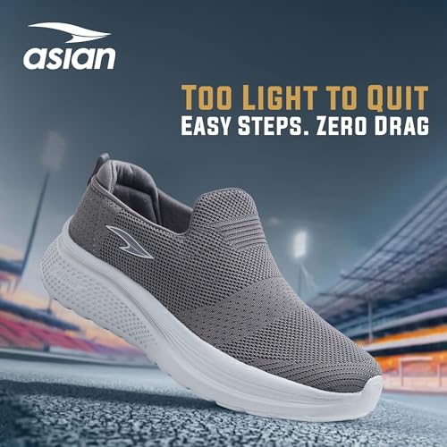 Image of ASIAN Wonderwalk-22 Men's Walking Shoes with Soft Memory Foam Insole, Breathable Knit Upper & Lightweight Bouncy EVA Sole | Ideal for Casual Wear, Jogging, & Travel