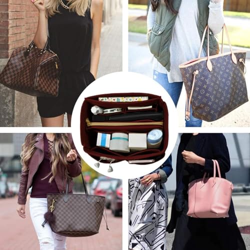 Image of Purse Organizer Insert, Handbag & Tote Organizer, Bag in Bag, Perfect for Speedy Neverfull and More