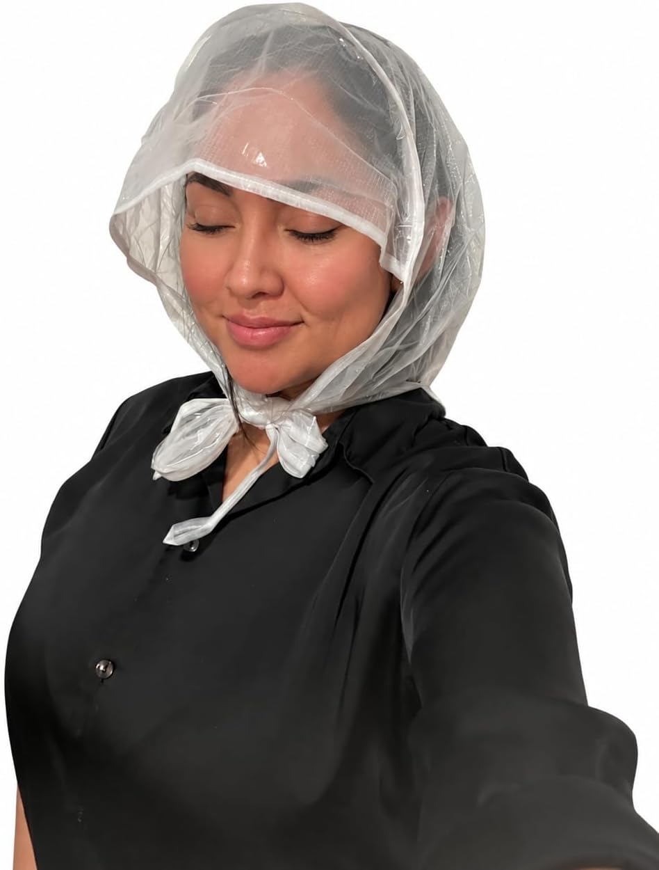 Diane Full Coverage Rain Hood for Hair and Neck Protection Clear