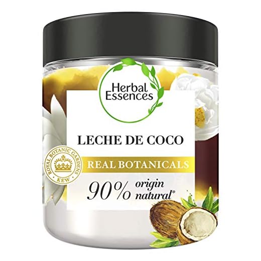 Herbal Essences bio:renew Mascarilla Hidratación, Leche de Coco 250ml, con ph neutro e ingredientes naturales
