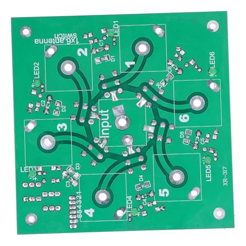 Interruptor de antena coaxial kit DIY 6:1 conmutador de 6 vías SO-239 1,8-60 MHz 6