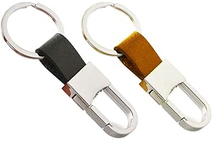 Luxury Key Chain | Premium Leather Key Organizer for Men | Quick Detach - 2-Pack