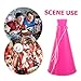 VANZACK Cheer Megaphone Plastic Party Horn Noisemaker for Sports Games Events Vibrant Cheerleading for Adults for Parties Ceremonies Outdoor Activities