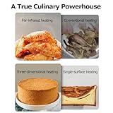 Dual Air Fryer, 10L Family Size Double Air Fryer Oven with 6-In-1 Digital Smart Programmes Digital Display, Visual Window, Timer for Oil Free & Low Fat Healthy Cooking Double-chamber - Image 5