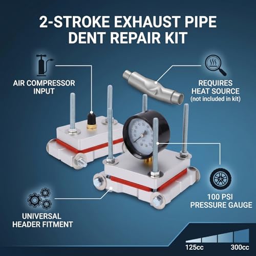 Kit de reparación de escape de 2 tiempos para restaurar el rendimiento en motos de 250 ml 4