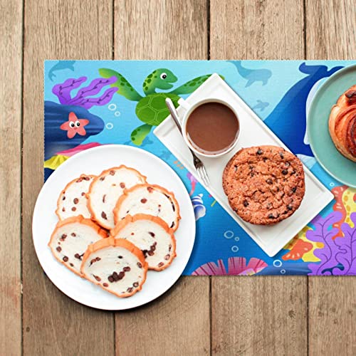 Set de table animaux marins résistant chaleur antidérapant repas enfant
