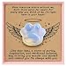 Nuyviare Pet Loss Sympathy Gift, Opalite Paw Crystal with Memorial Card, Pocket Hug Keepsake for Dog Cat Loss, Healing Bereavement Crystal Gift for Comfort & Remembrance (Opal)
