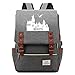 Produktbild NYLY Leichte wasserdichte Rucksack multifunktionale Retro Computer Rucksack Unisex College Schule Tasche, Hogwarts Castle L Grau
