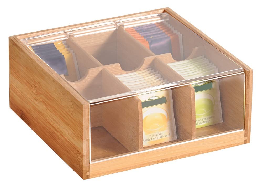 Scatola del tè bambù Siao Marrone naturale - Accessori cucina