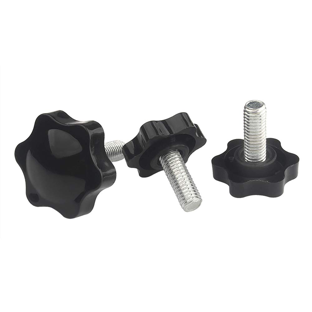 Bloccaggio Maniglia Impugnature Vite Manopole - M10 Filettatura Maschio Plastica Testa a Stella Vite Mano Bloccaggio Dadi Manopola Impugnature Maniglia