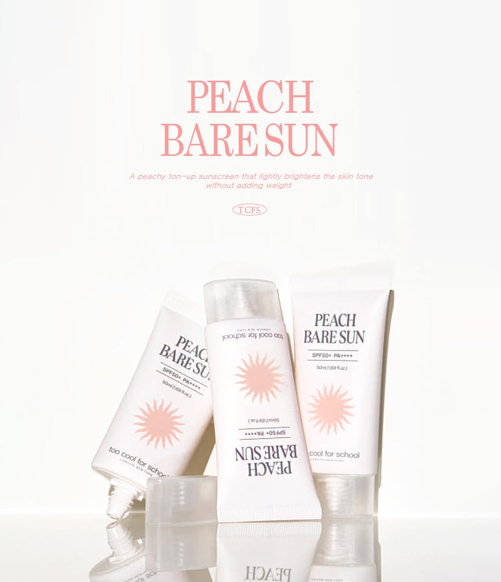 Too Cool For School - Peach Bare Sun (SPF50+ PA++++)