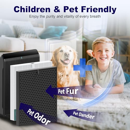 Image of 5510 5520 5530 Replacement Filter Q for Winix 5510 5520 5530 PlasmaWave Air Purifier, Compatible with Winix Filter Q -1712-0123-00 with Activated Carbon for Home Pets Bedroom Large Room Office, 1 Set