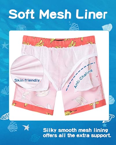 Image of SURF CUZ Boys Swim Trunks Toddler Swim Shorts UPF 50+ Bathing Suit for Boy Swimsuit Quick Dry Mesh Beach Boardshorts Swimwear