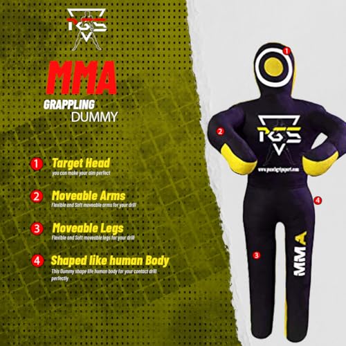 image for PGS MMA Grappling Dummy Brazilian JIU Jitsu BJJ Punching Bag for Self 