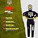 MMA Grappling Dummy Brazilian JIU Jitsu BJJ Punching Bag for Self Defense Wrestling Judo Karate Boxing Throwing Submission Standing Position - UNFILLED (Black Yellow, 6FT / 70