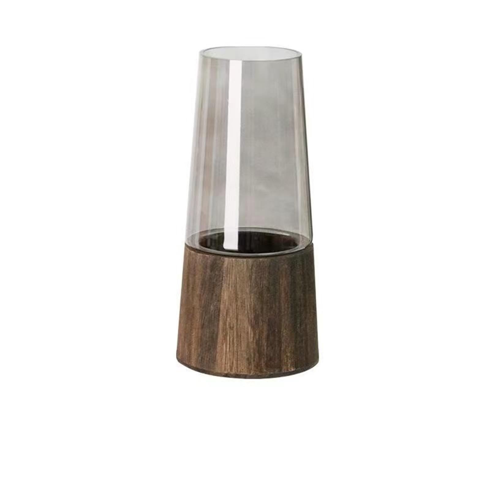 Geometric vase Simple Tabletop Glass Vase Landing South Hydroponic Ware Transparent Decoration flowers(Style 02)