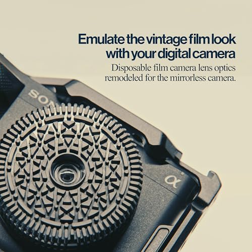 Image of Original Retropia Repurposed Disposable Camera Mirrorless Lens | Unlimited Instant Film-Look Photos | Pancake Lens, 32mm Focal Length & Fixed f /11 Aperture (Fujifilm XF Mount Mirrorless Compatible)