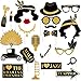 42Pcs 1920s Gatsby Photo Booth Props - Roaring 20's Party Supplies for Luxury Speakeasy, Gangster, Twenties Art Deco Jazz Events