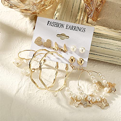 Image of Shining Diva Fashion Stylish Combo Metal Earrings for Women and Girls