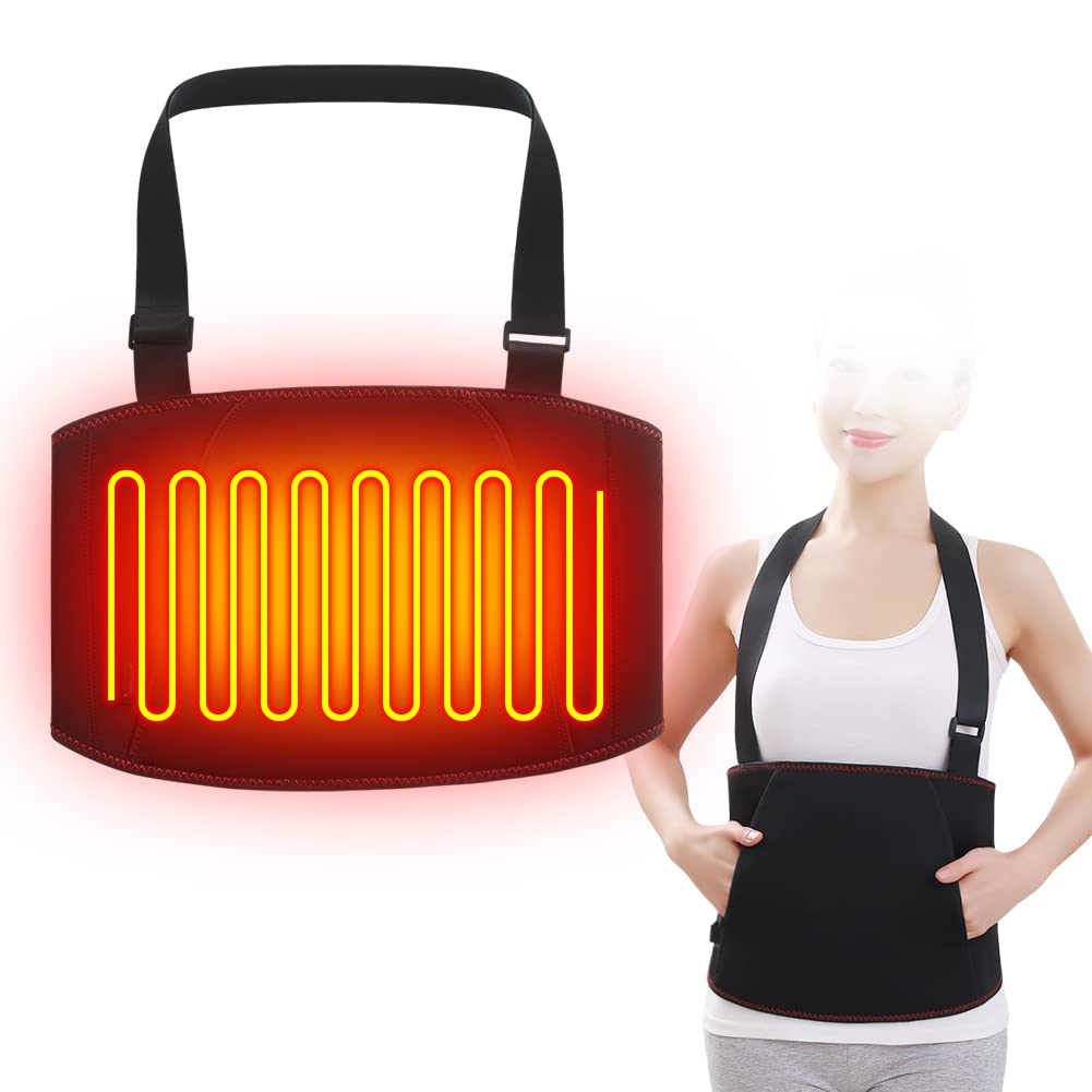 Amazon | [PENIOR] 電熱腰ベルト 65℃・60℃・55℃ 遠赤外線加熱 電気