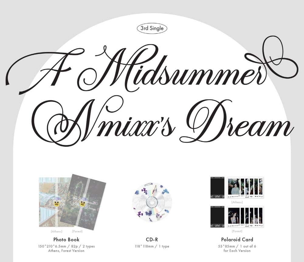 NMIXX - 3rd Single Album A Midsummer NMIXX's Dream CD+Folded Poster (2 versions SET (No Poster))