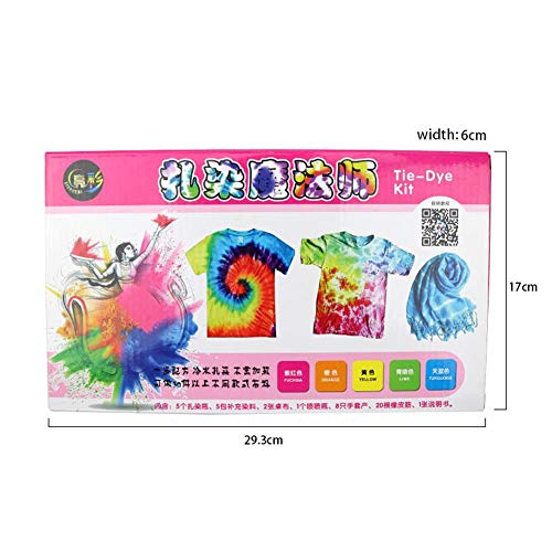 image for N/M Tie Dye Kits Easy Tie Dye Party Kit for Kids,Adults, and Groups,5 