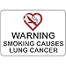 Warning Smoking Causes Lung Cancer Vinyl Sticker Decal 8
