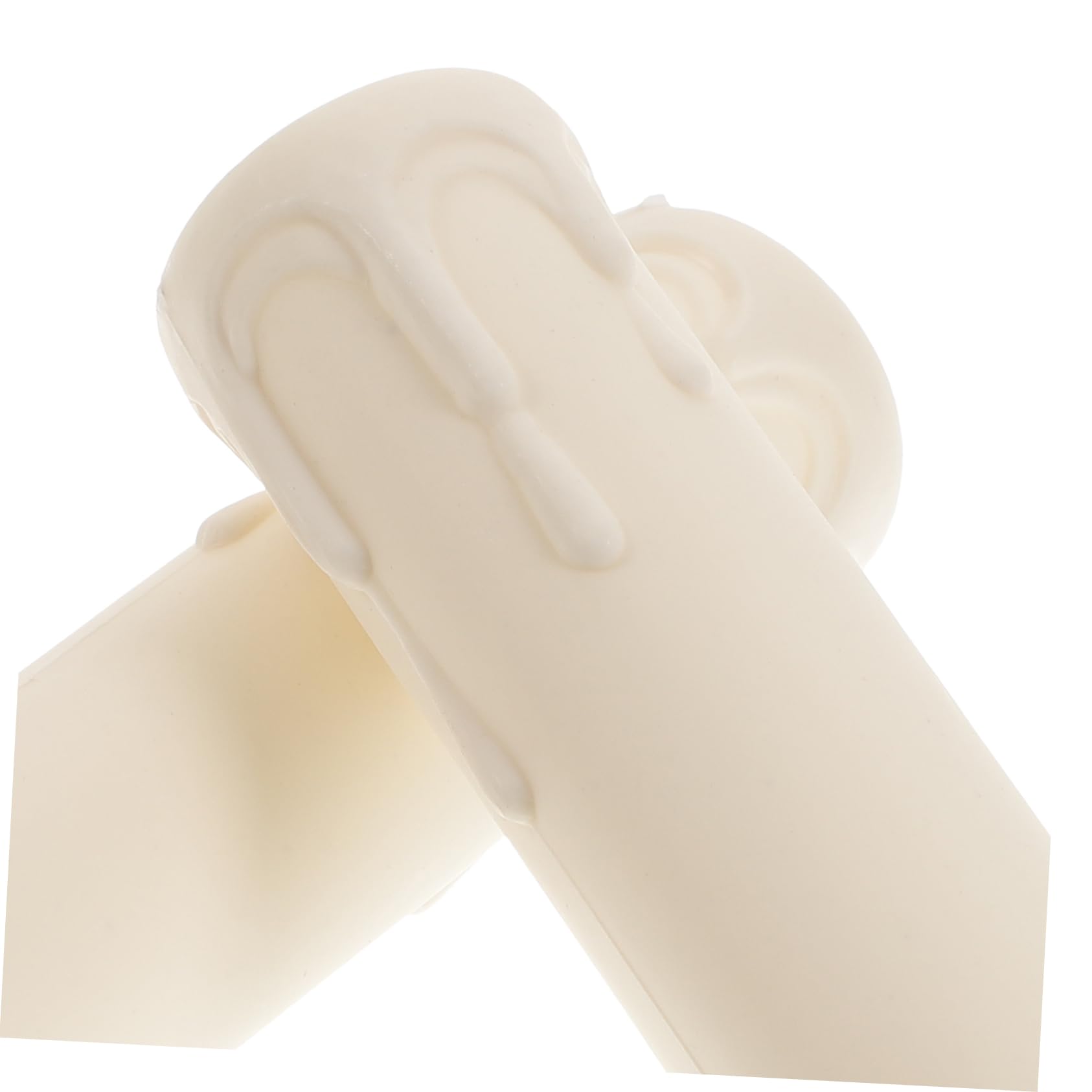 HOUDERCO 20-Pack Plastic Candle Socket Sleeves – Yellow Teardrop Covers For Chandeliers, E14 Lamp Holders, Lightweight & Waterproof