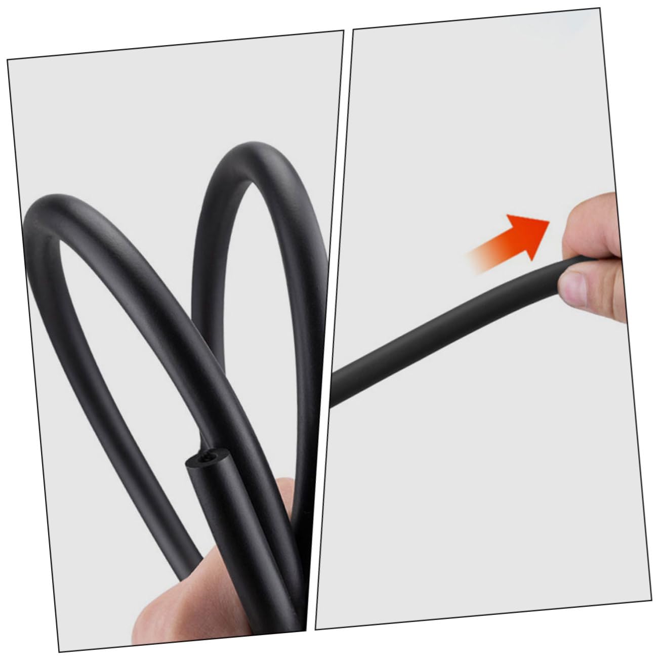 Happyyami Funda de Espuma Resistente al Desgaste Reducción de Ruido Negro para Cable Interno de Bicicleta, Tubo para Freno y Cambio