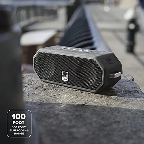 Altec Lansing Lifejacket H2O 4 - Waterproof Bluetooth Speaker, Durable & Portable Speaker With Voice Assistant, 10 Hour Battery Life & 100 Foot Range, Black #TOP5