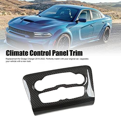 Couvercle protection climatiseur carbone 2010-2022 masque rayures console - 2