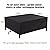 GARPROVM Patio Furniture Cover For Table and Chairs, Extra Large Outdoor Furniture Set Cover 420D Waterproof, Weatherproof Outdoor Seating Set Covers Anti-UV -110''x71''x36'' Black