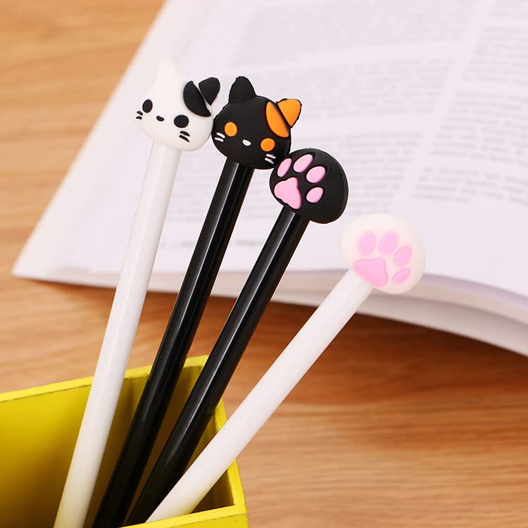 8 stks/set Dier Leuke Kat Uitwisbare Gel Pen 0.38mm Wasbare Magische Gel Pennen Blauwe Inkt Vullingen Kantoorbenodigdheden School Briefpapier