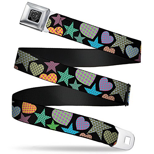 Cinturón de seguridad para niños de 2,5 cm de ancho con estampado de estrellas Buckle-Down