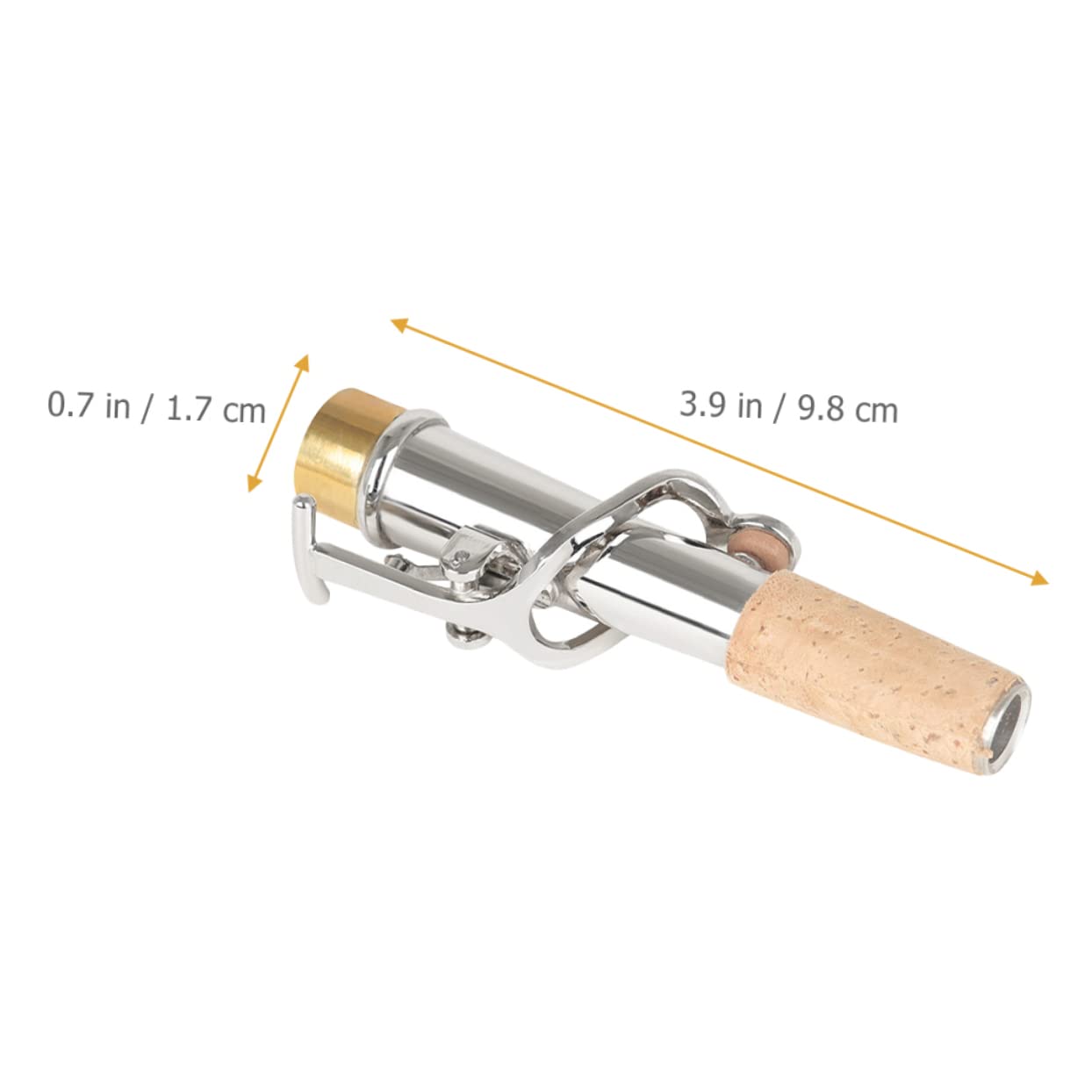 ibasenice 6pezzi Collo Per Sassofono Accessori Professionali Per Sassofono e Soprano Design Dritto e Curvo Resistente e Leggero Per Musicisti e Appassionati Di Musica