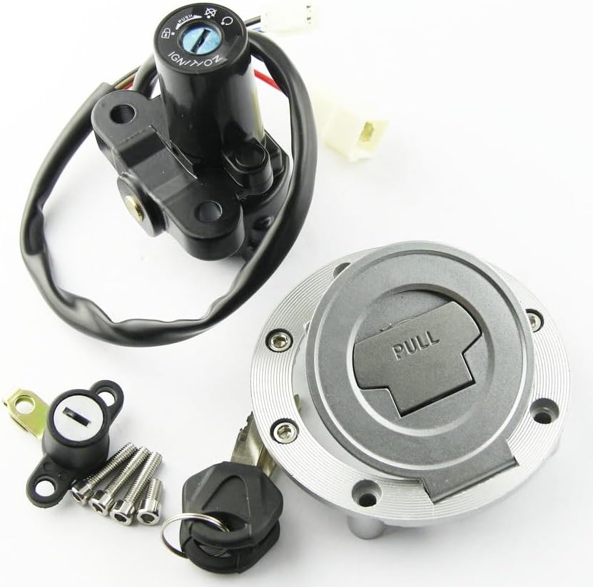 Motorcycle Repair Parts Motorcycle Ignition Switch Seat Lock Key Fuel Cap for Yamaha XT660 XT660Z Tenere MT03 YZF R6 R6 R1 XJ6 XJ6F XJ6N FJ09 FZ09 FZ07 Easy to Install