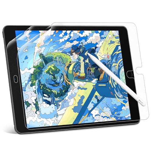 Ya en manzanajugosa.com: [2 Piezas] Protector de Pantalla Efecto Papel para iPad 9/8/7 (10,2" Modelo 9a/8a/7a Generación), Screen Protector Mate en Papel Pet Antirreflejo/Antihuellas, Escribe y Dibuja Perfectamente