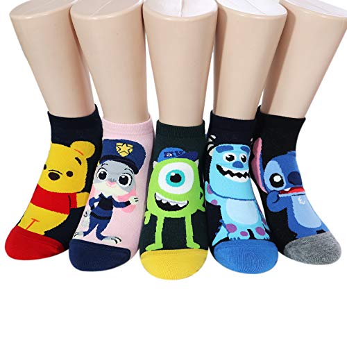 Socksense Animation Character Cartoon Series Women's Original Socks (Po Jelly_5pairs)