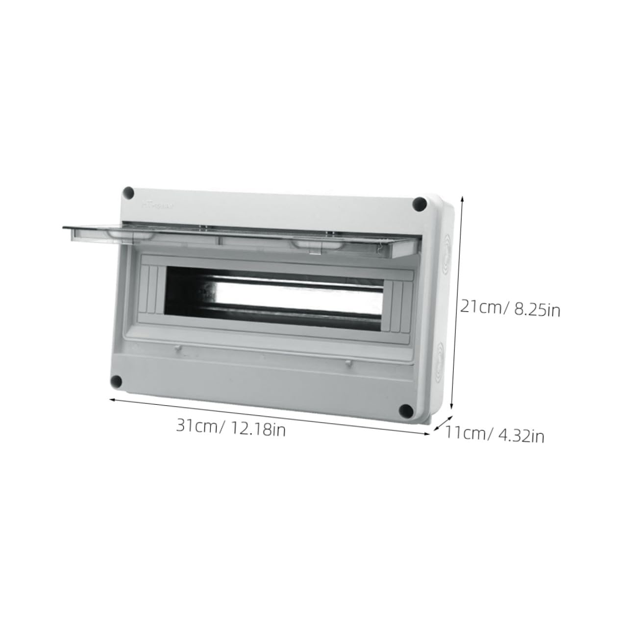Scatola di Distribuzione in Plastica Resistente alle Intemperie 15 Circuiti, Protezione Ip65, Design Elegante e Facile da Usare per Installazione Esterna