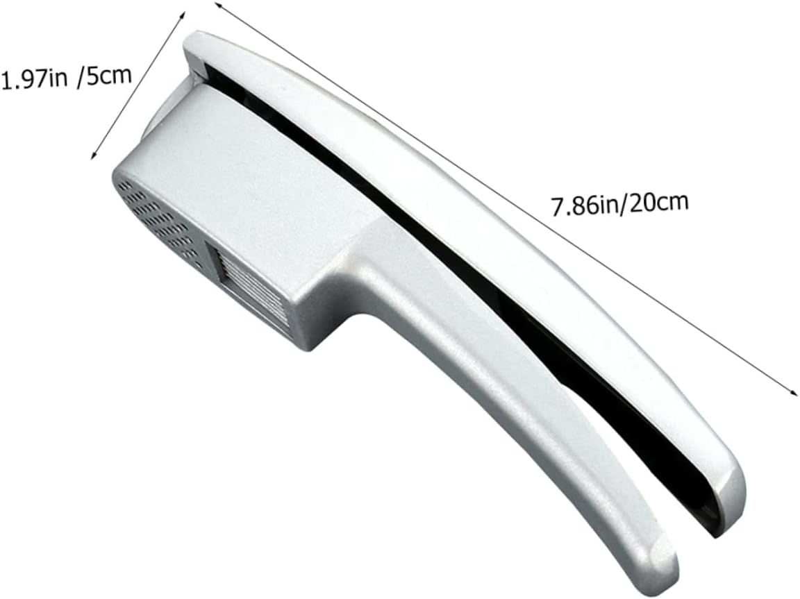 Manual Aluminum Alloy Garlic Press and Slicer Easy Clean Garlic Mincer Tool for Effortless Chopping and Slicing Compact Design for Home Cooking and Professional Chefs