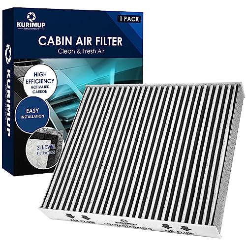 KURIMUP Premium Cabin Air Filter with Activated Carbon,Replacement for CF10743, Fit for Chrysler Town & Country,Dodge Grand Caravan,Nissan Armada/Titan,Infiniti G25/G35/M45/Q40/Q50/QX70.