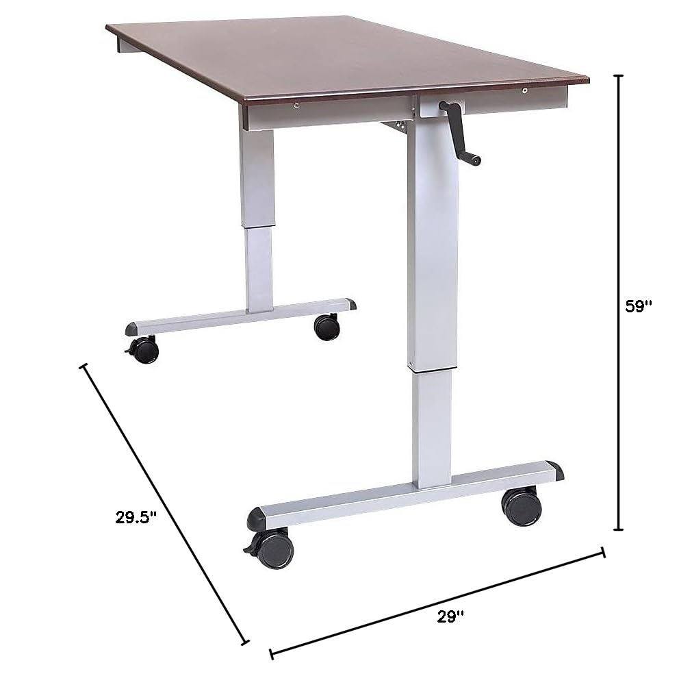 Luxor STANDUP-CF60-DW 60 High Speed Crank Adjustable Stand Up Desk — view 2