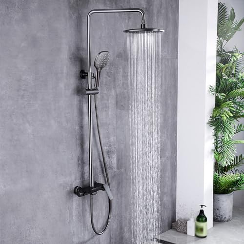 Pommeau de douche à effet pluie et douchette 3 modes réglables